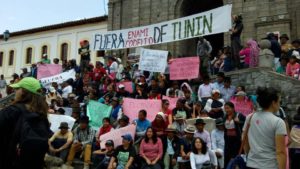 protests against Codelco in Ecuador and mining in Intag.